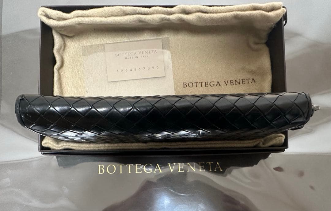 【付属品付】ボッテガヴェネタ ラウンドファスナー/カーフ/ラム/黒2️⃣✨✨✨