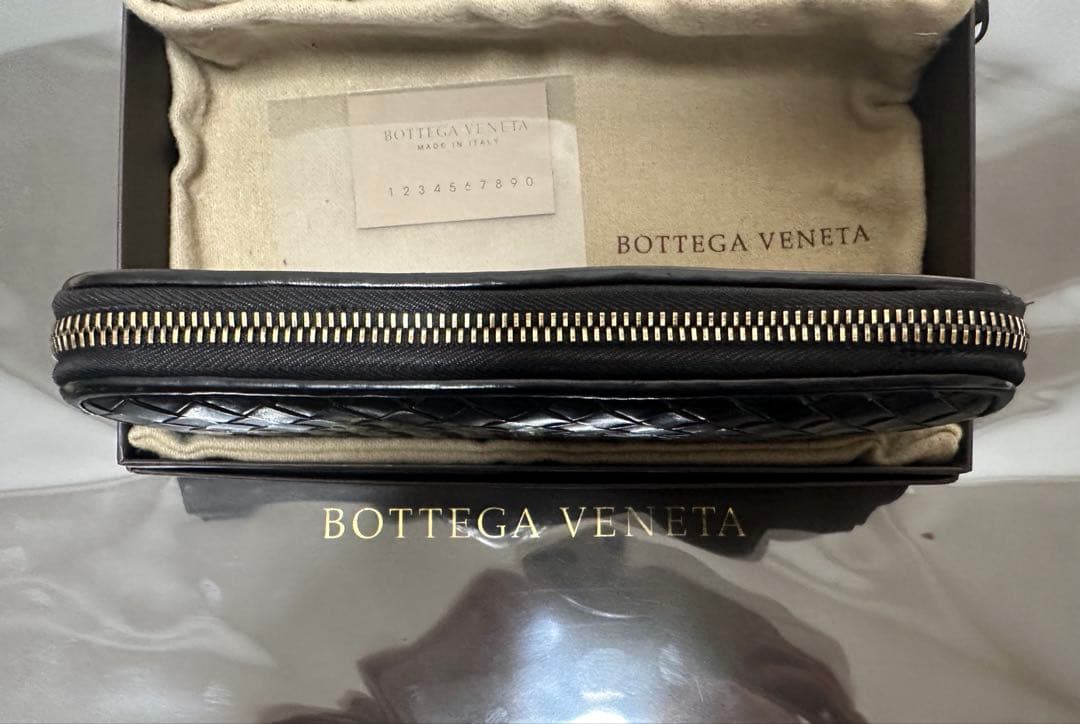 【付属品付】ボッテガヴェネタ ラウンドファスナー/カーフ/ラム/黒2️⃣✨✨✨