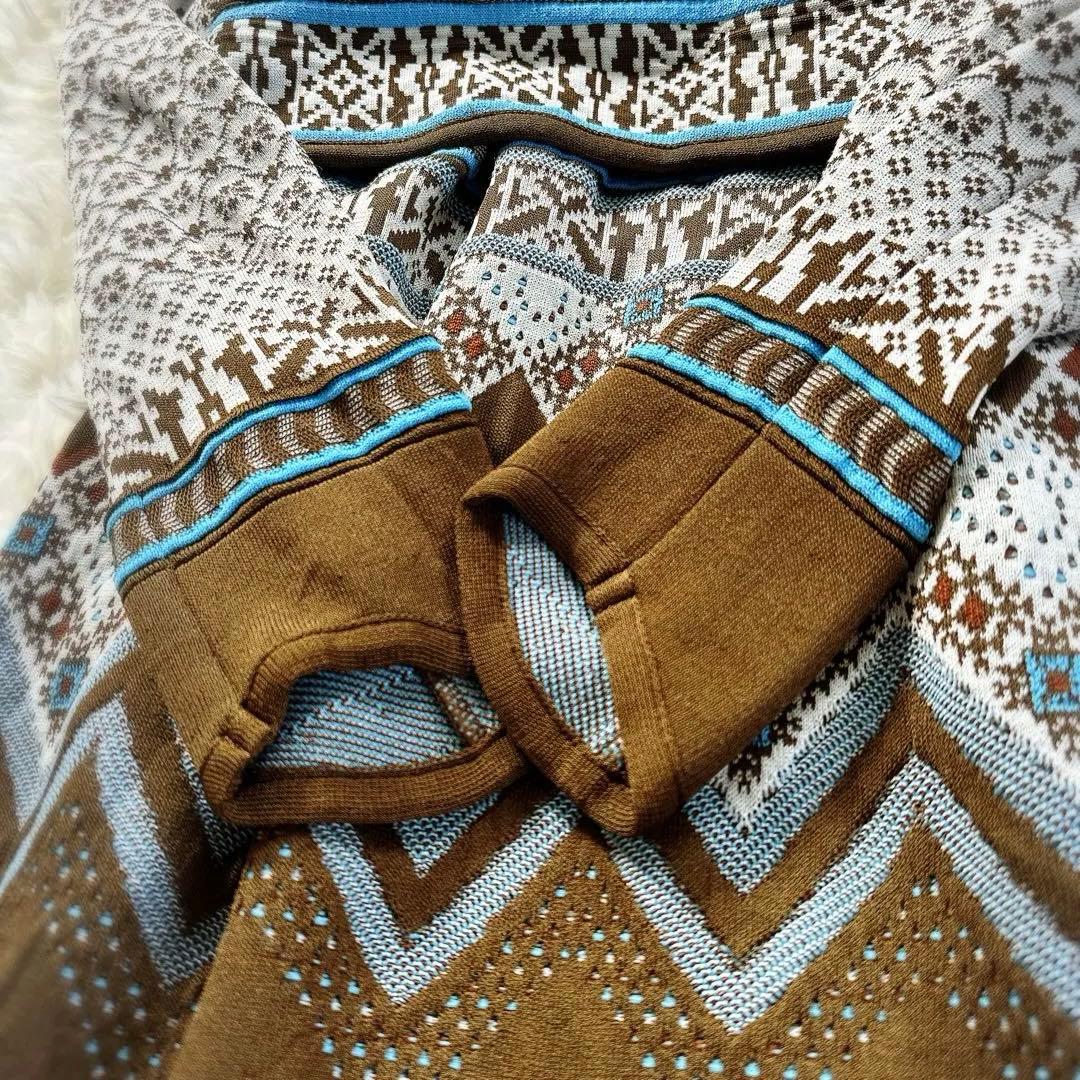 マメクロゴウチ フェアアイルニットワンピース 定価7.5万円