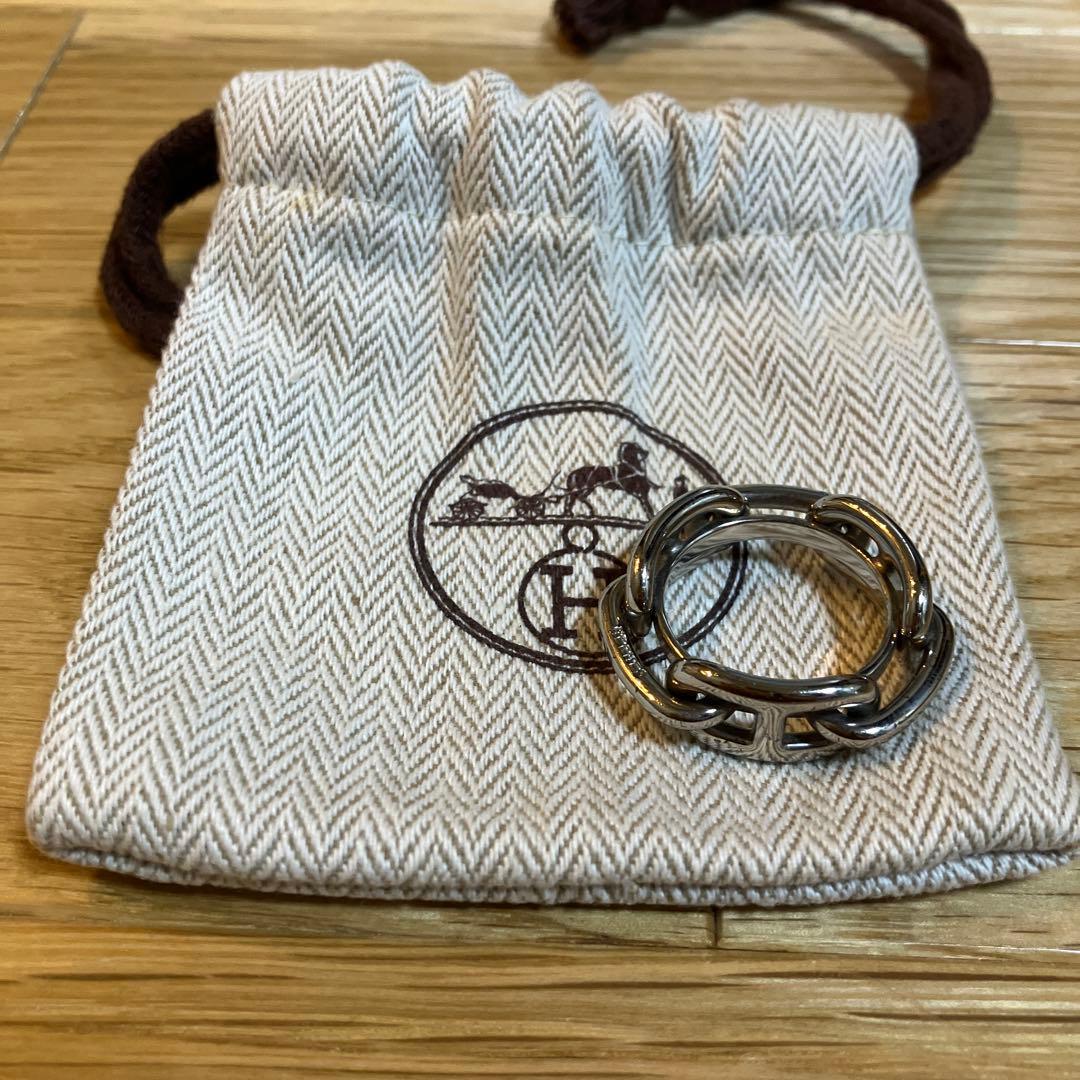 エルメス HERMES スカーフリング 90 レガートシェーヌダンクル