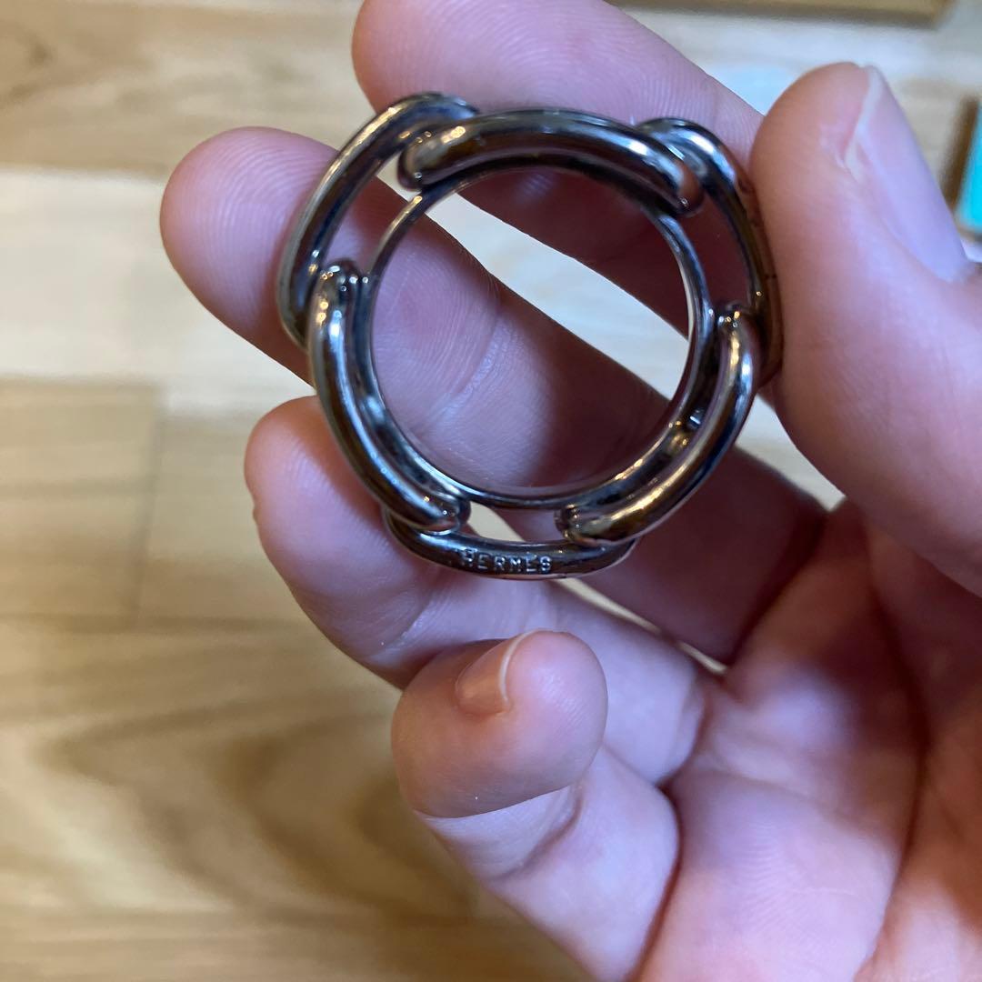 エルメス HERMES スカーフリング 90 レガートシェーヌダンクル