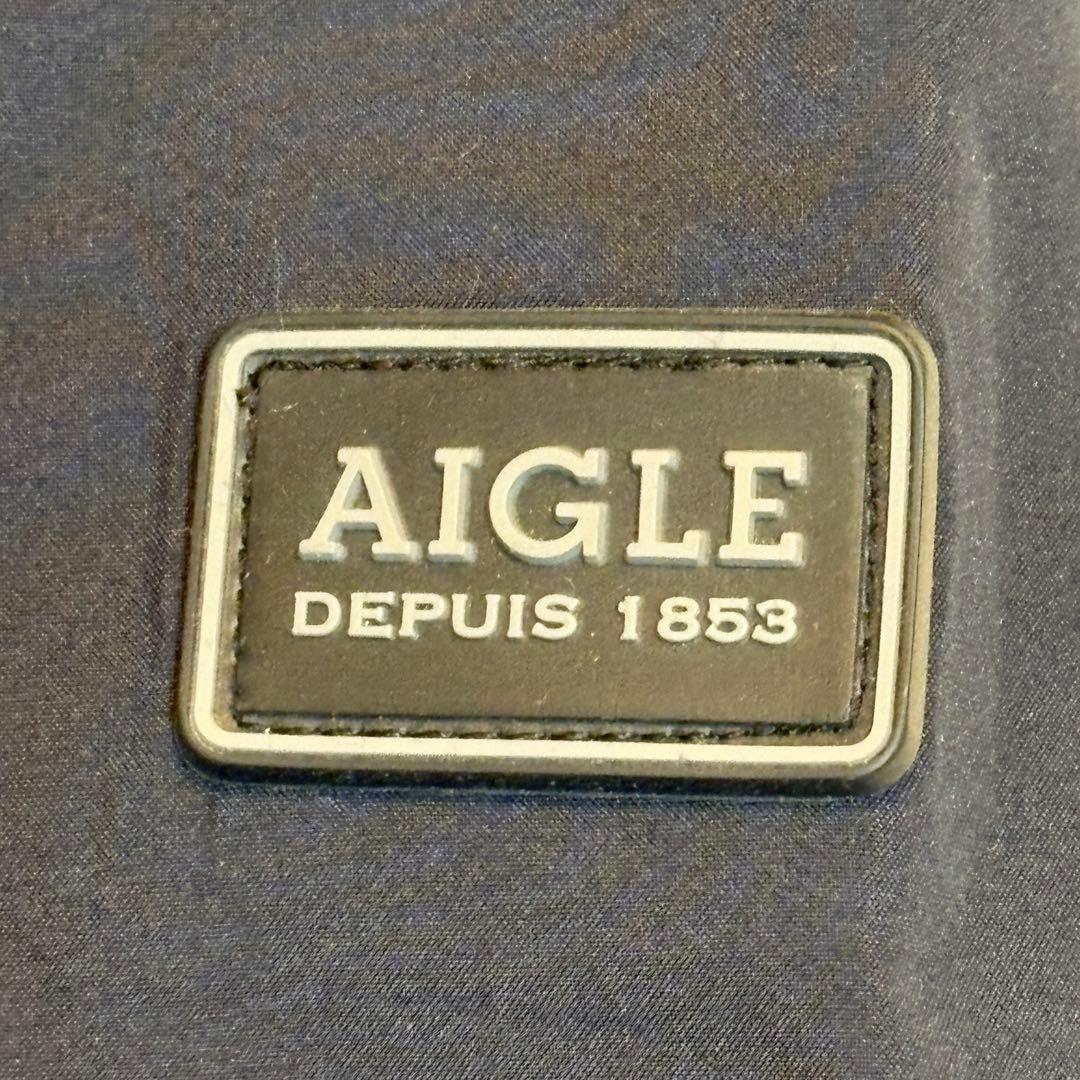 AIGLE エーグル GORE-TEX ステンカラーコート L 紺