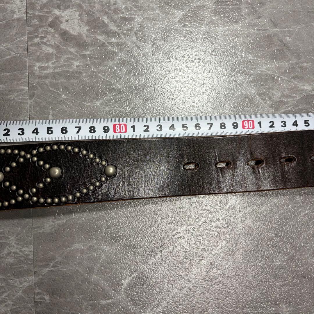 HTC ベルト　スタッズベルト　レザー　アメカジ