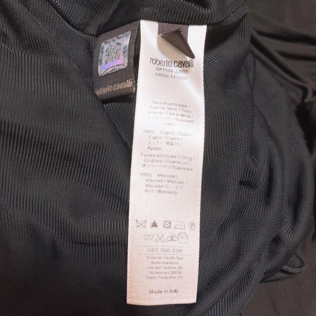 roberto cavalli カシュクール ドレス ワンピース リボン 黒