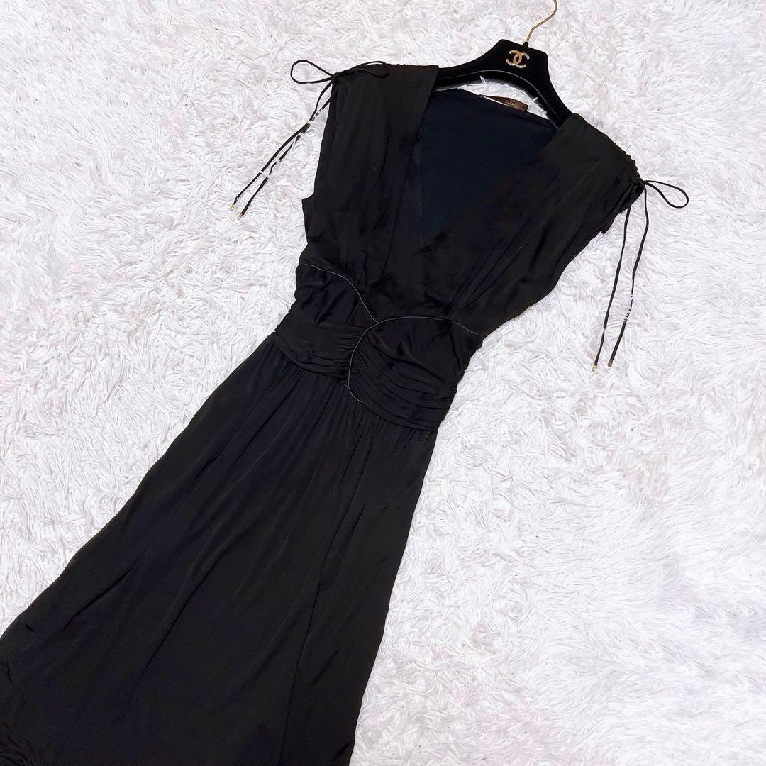 roberto cavalli カシュクール ドレス ワンピース リボン 黒