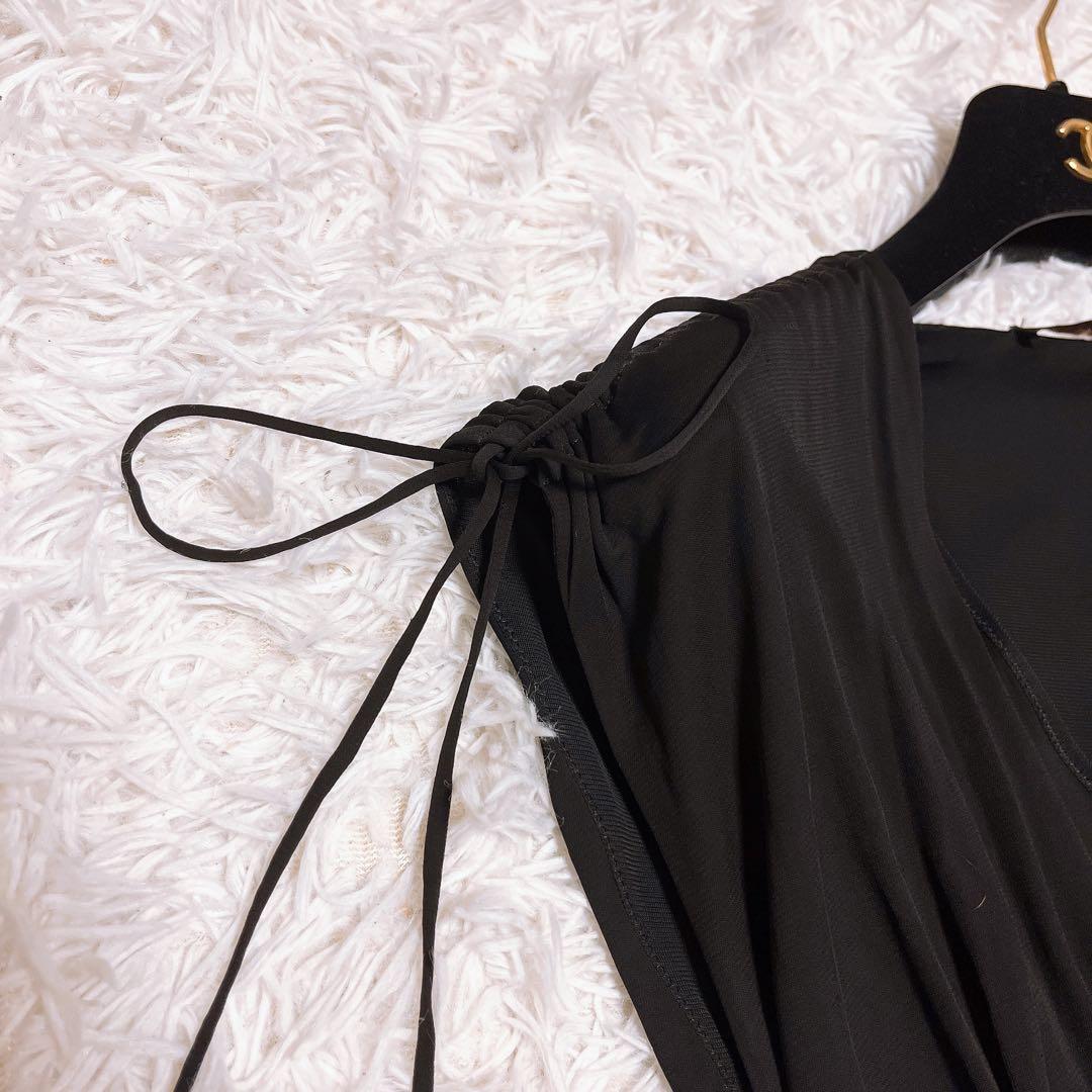 roberto cavalli カシュクール ドレス ワンピース リボン 黒