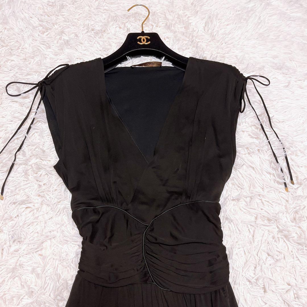 roberto cavalli カシュクール ドレス ワンピース リボン 黒