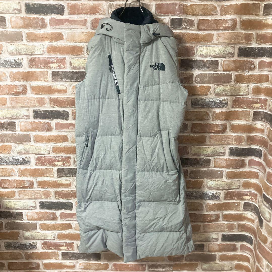 《人気》ザノースフェイス　thenorthface ロングダウンコート グレー