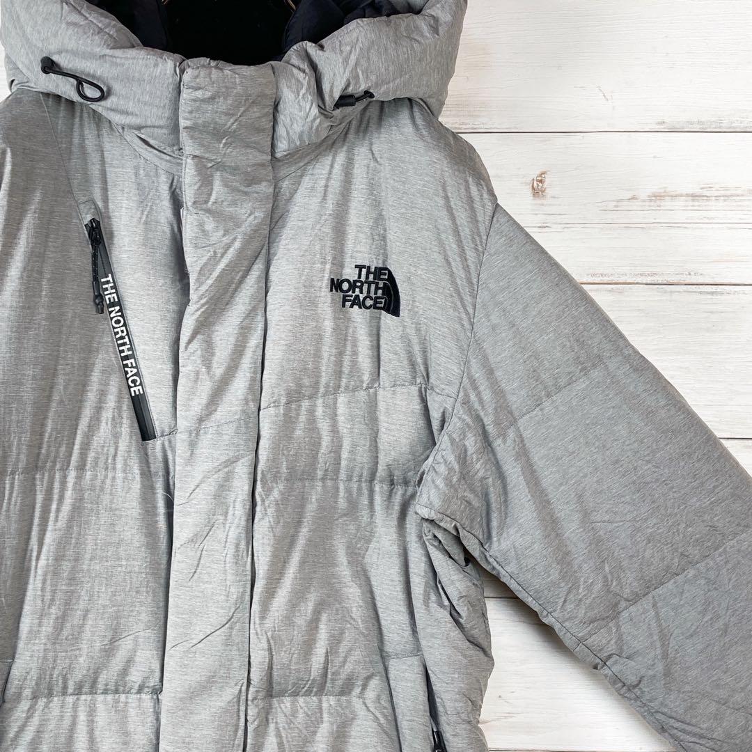 《人気》ザノースフェイス　thenorthface ロングダウンコート グレー