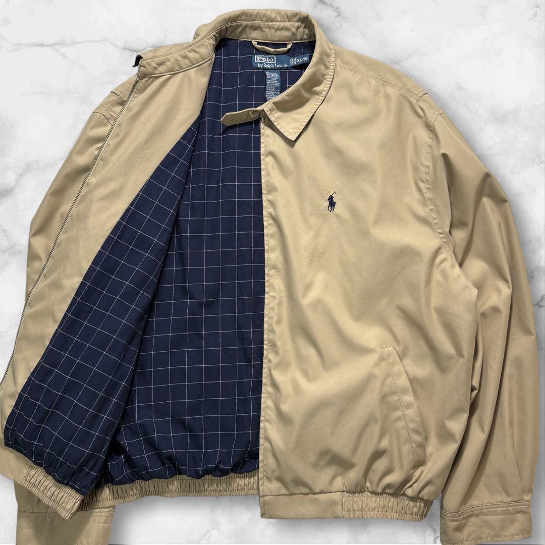 XL・ピーチスキン】 ポロラルフローレン スウィングトップ ポニー刺繍