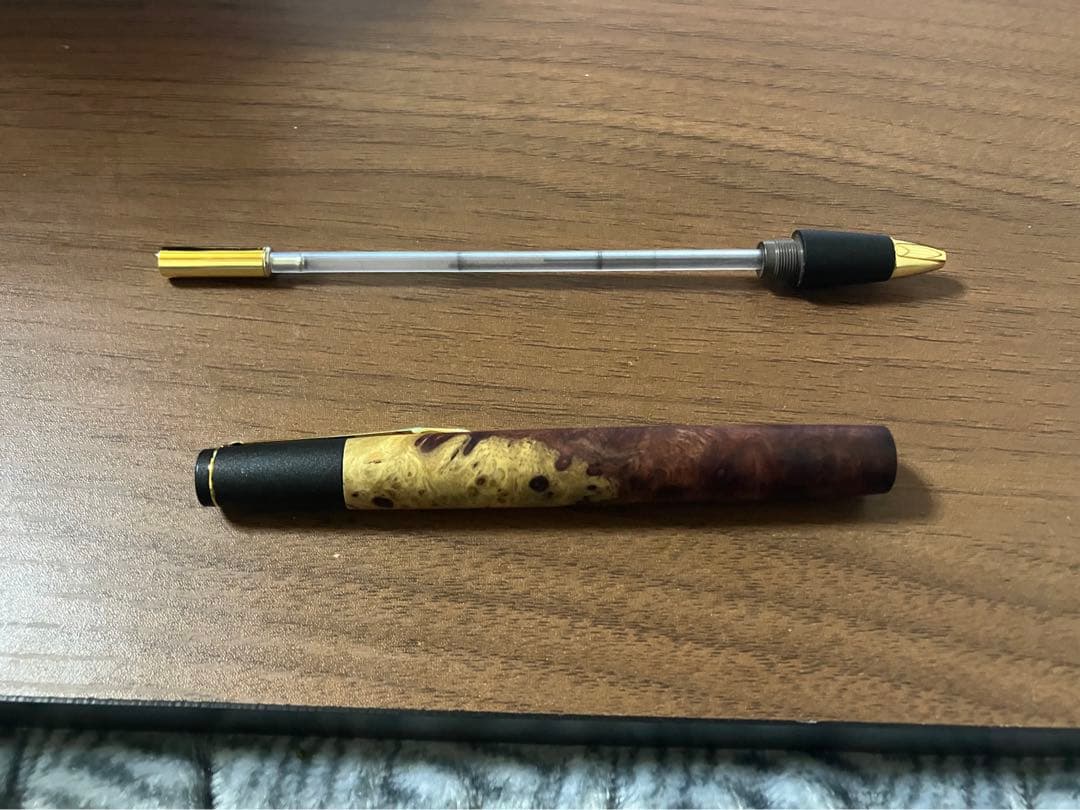 ボナンペン 本花梨瘤紅白源平杢 野原工芸似 - メルカリ