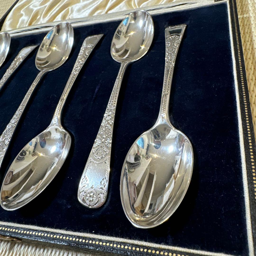 スターリングシルバー英国製 925/1000 純銀スプーン - メルカリ