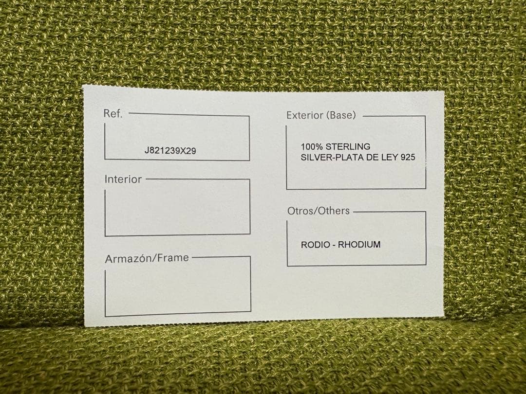 ロエベ LOEWE シルバー片耳ピアス