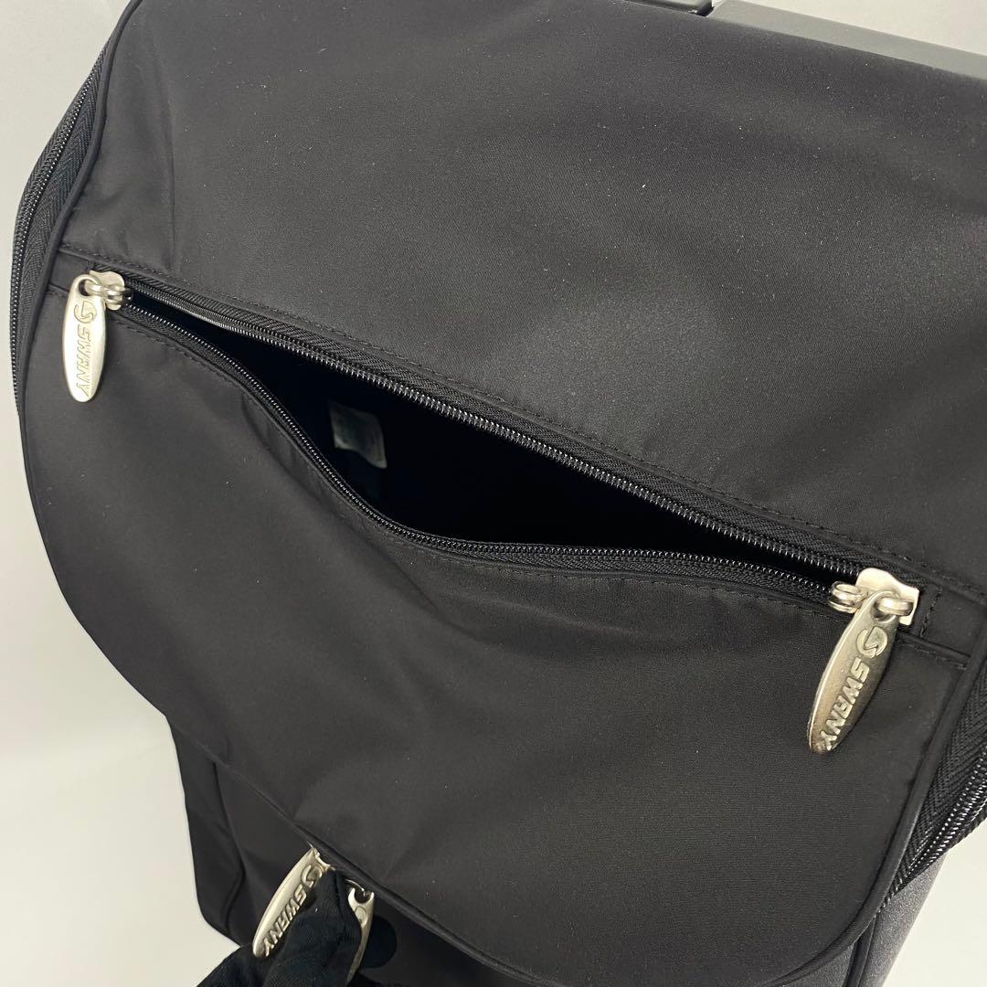 スワニー　ショッピングカート　ショルダーバック付き　バッグ取外し可　鍵付き　黒