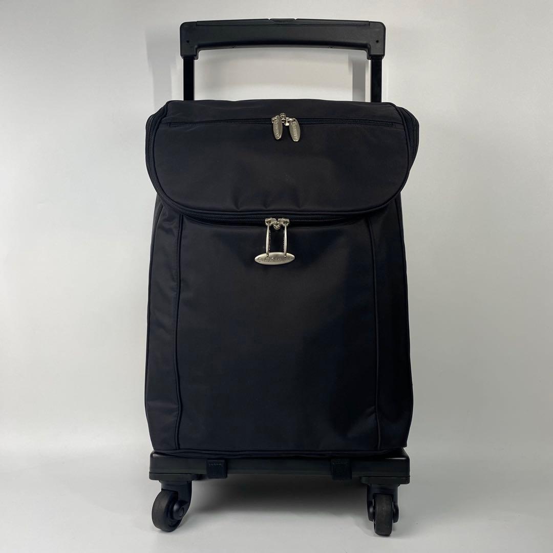 スワニー　ショッピングカート　ショルダーバック付き　バッグ取外し可　鍵付き　黒