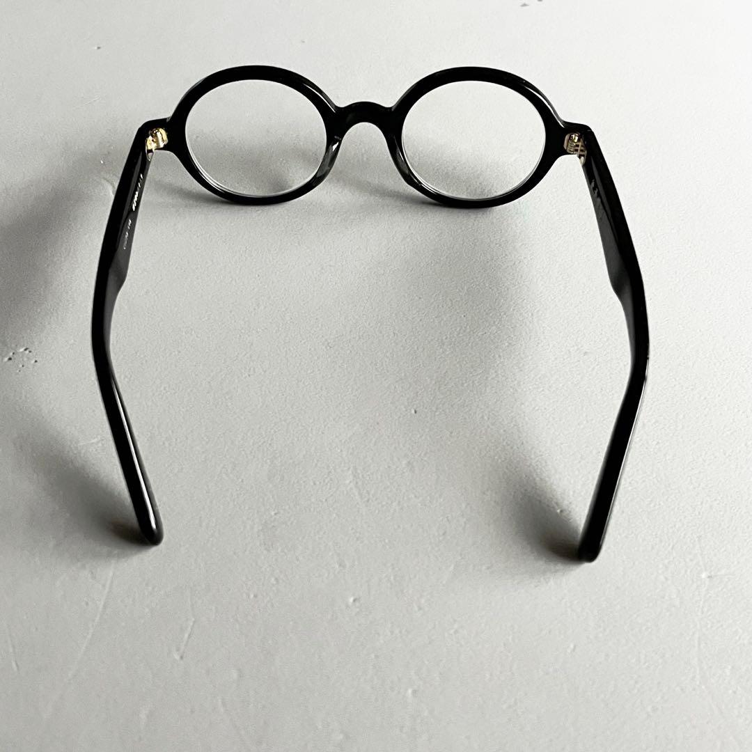 金子眼鏡 メガネ サングラス KC-10 ラウンド 黒×金