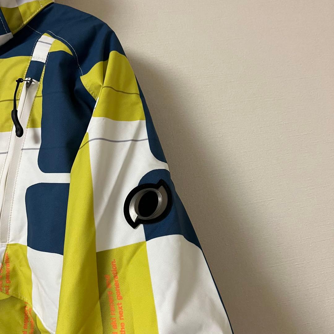 入手困難】on yo ne スキーウェア ユニセックス 青・黄・白 幾何学模様