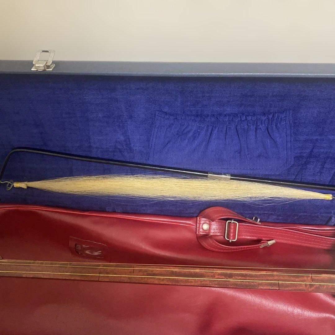 【現状品】　三味線　ケース付き