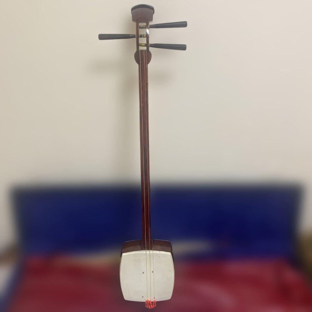 【現状品】　三味線　ケース付き