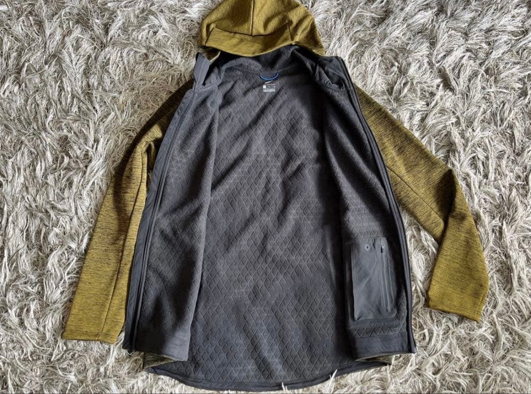 M Nike 冬用トレーニング フルジップフードジャケット オリーブグリーン