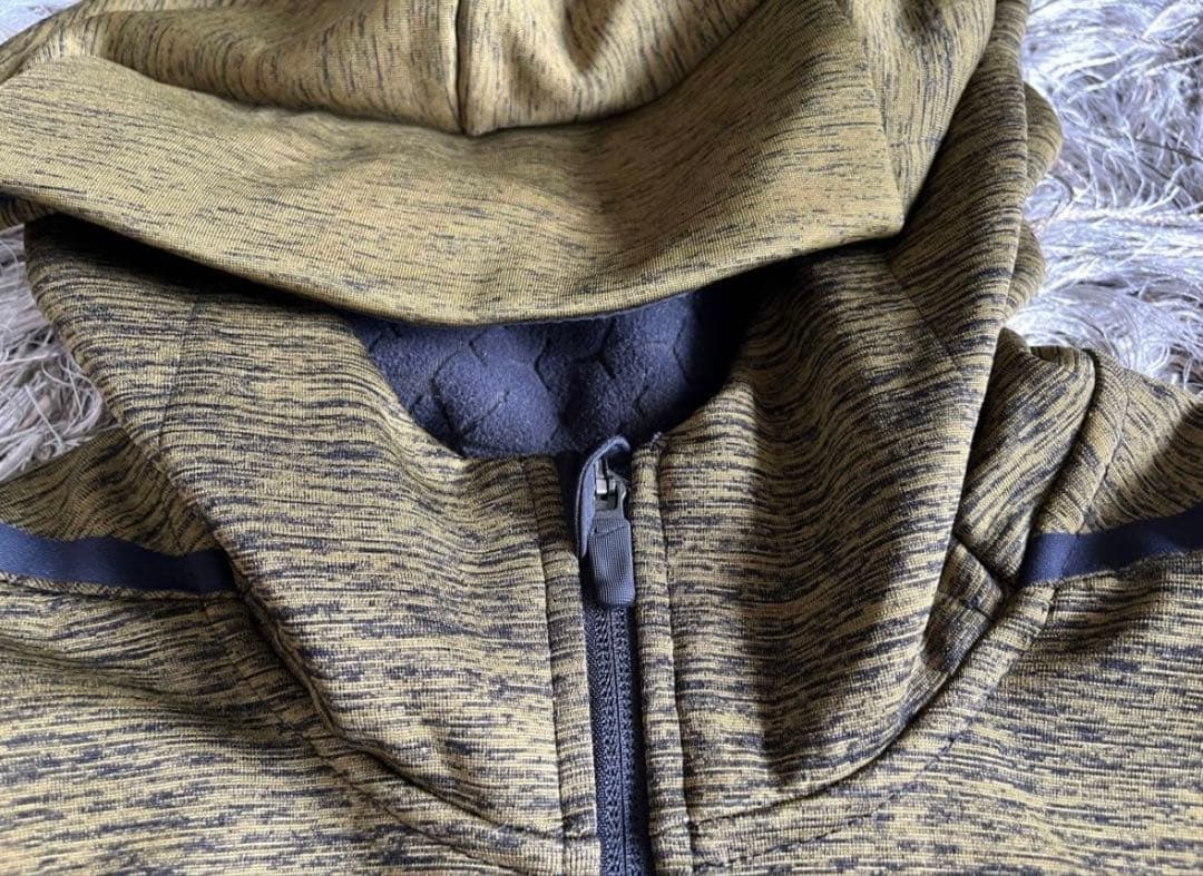 M Nike 冬用トレーニング フルジップフードジャケット オリーブグリーン