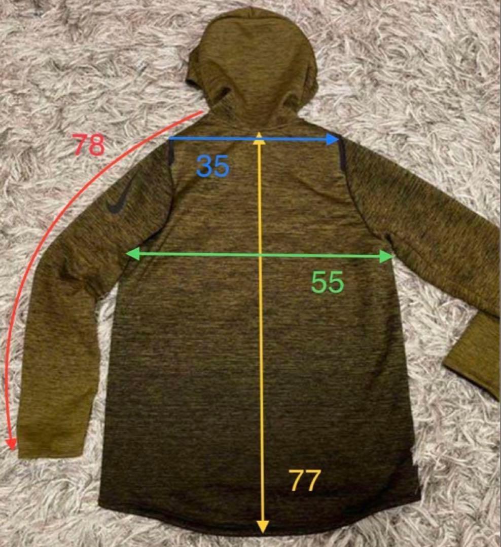 M Nike 冬用トレーニング フルジップフードジャケット オリーブグリーン