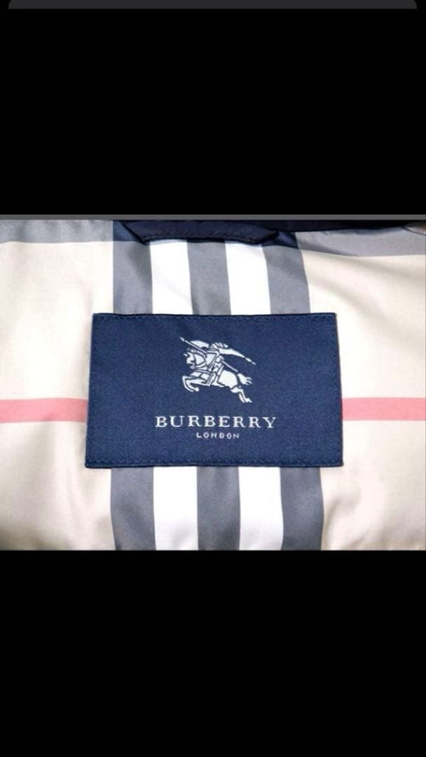 【美品】BURBERRY フルダウンジャケット サイズM ネイビー