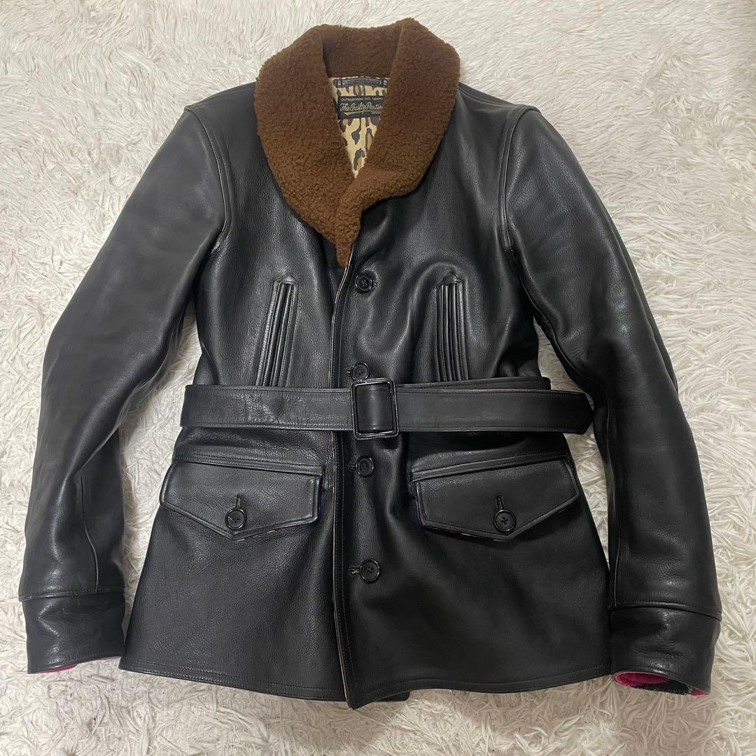 美品】WAKOMARIA ギャングコート レザー ボア付き ライダース L - メルカリ