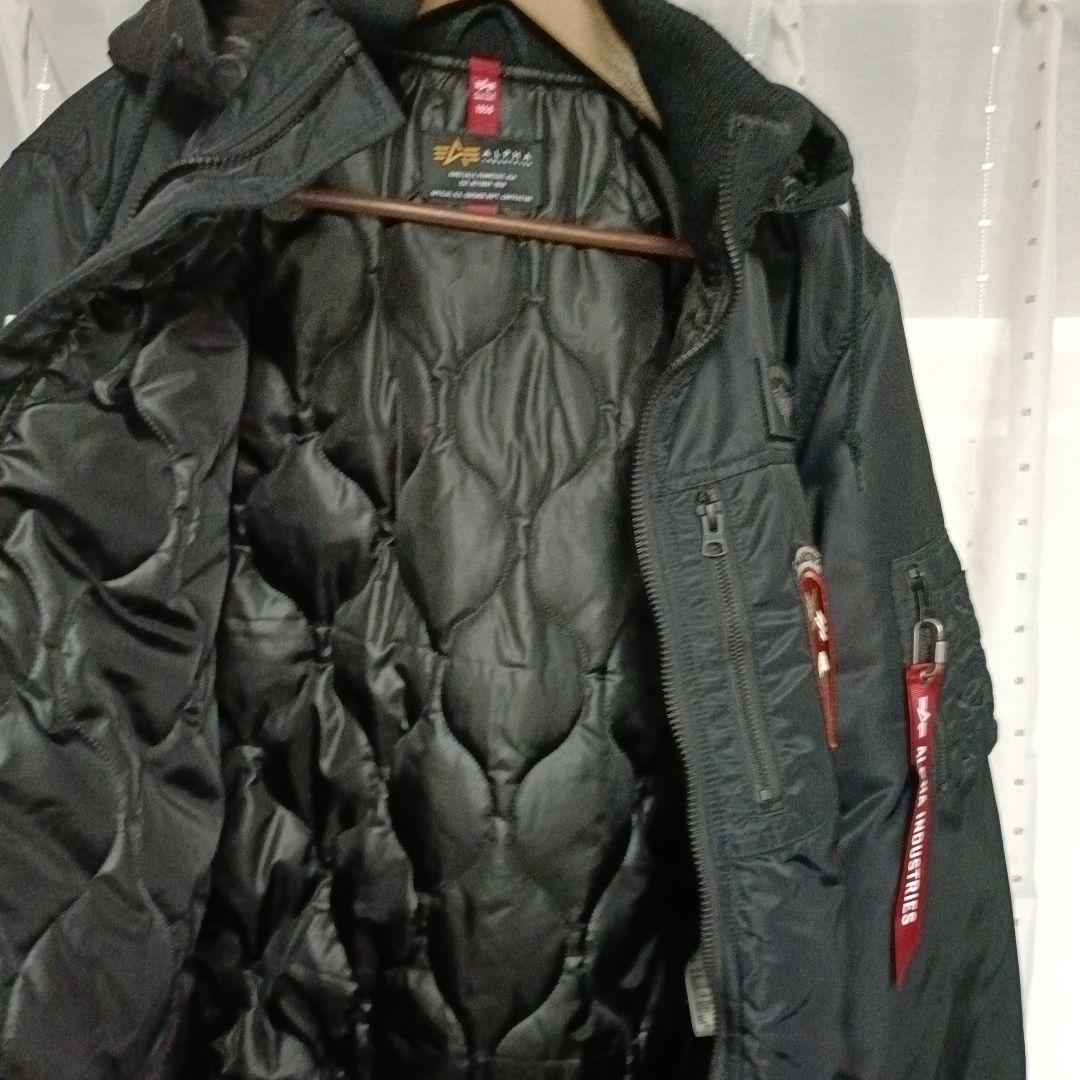 【 ALPHA INDUSTRIES 】フーデッドリブ カスタムAAAU XL