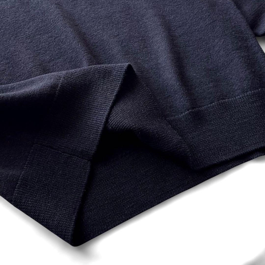 【美品】MHL.マーガレットハウエル/ウールリネン ハーフジップニット/ L