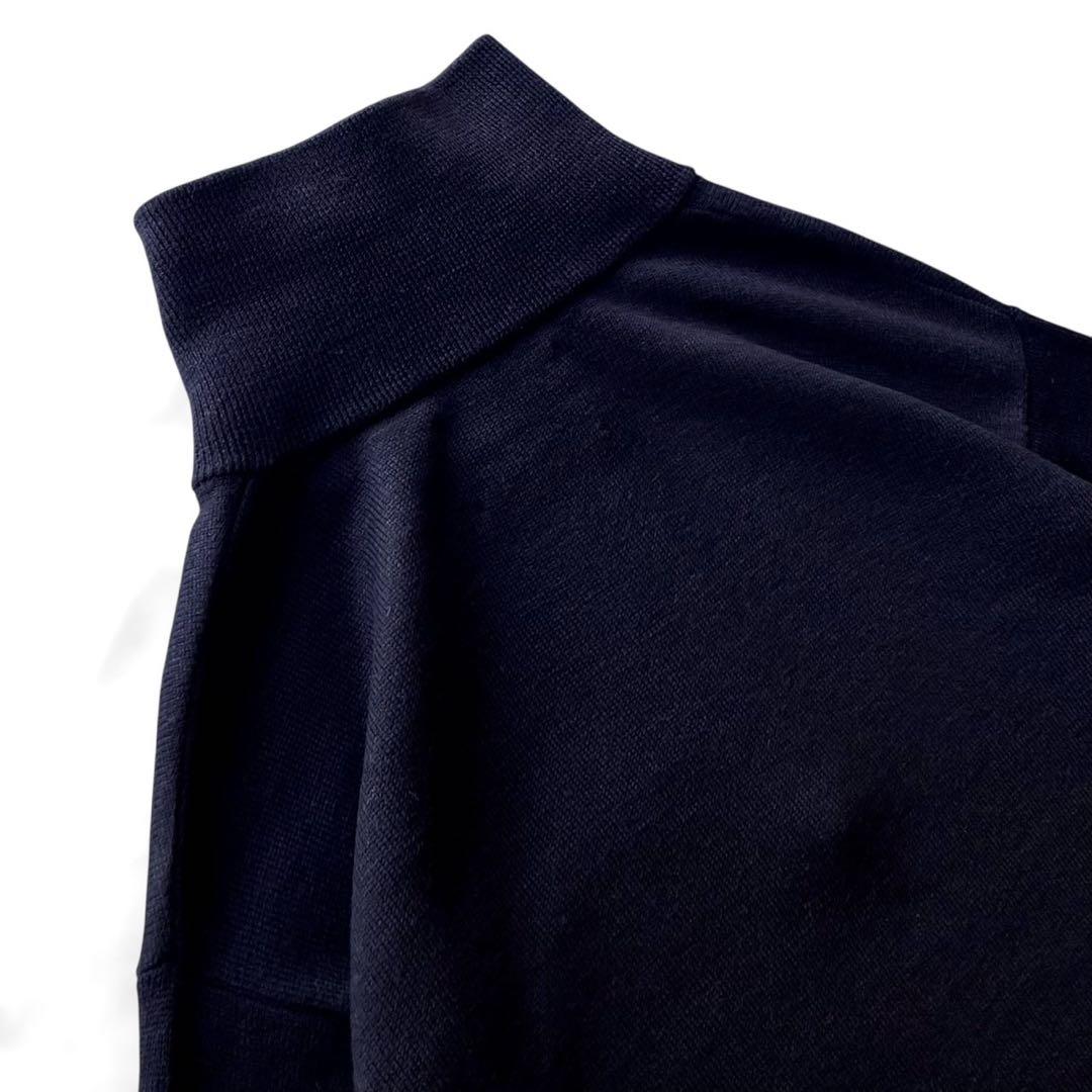 【美品】MHL.マーガレットハウエル/ウールリネン ハーフジップニット/ L