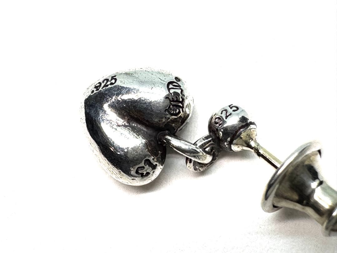 クロムハーツ ハート ドロップ ピアス SV925 シルバー 片耳用