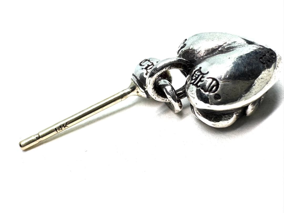 クロムハーツ ハート ドロップ ピアス SV925 シルバー 片耳用