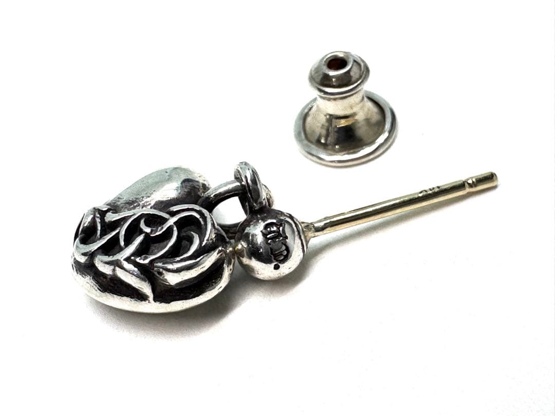 クロムハーツ ハート ドロップ ピアス SV925 シルバー 片耳用