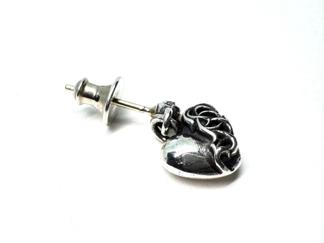 クロムハーツ ハート ドロップ ピアス SV925 シルバー 片耳用