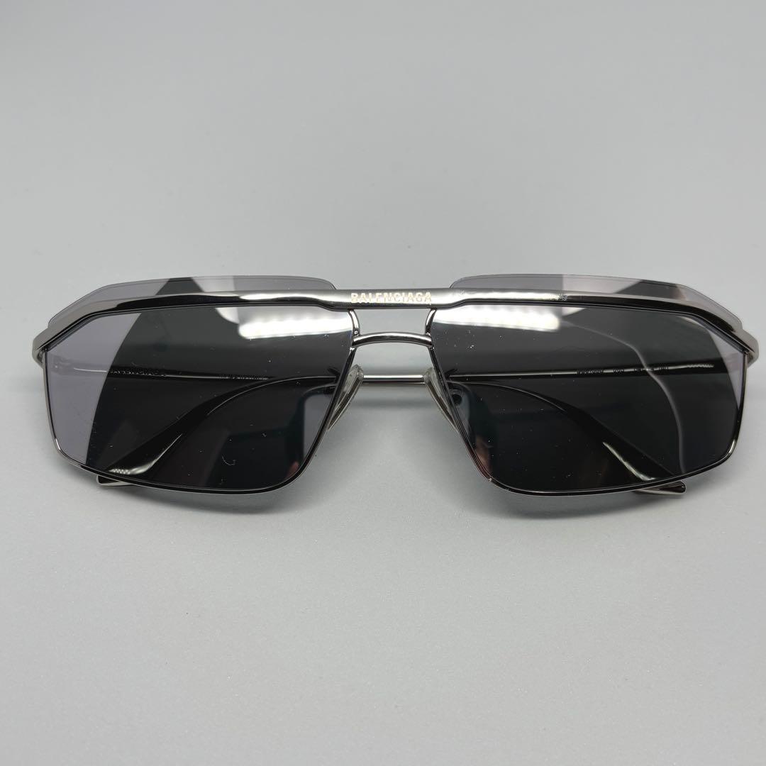 美品】BALENCIAGA バレンシアガ BB0139S サングラス メタル