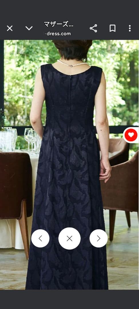 お値下げ TWEED　DRESS　マザードレス 　１３号　ダークネイビー