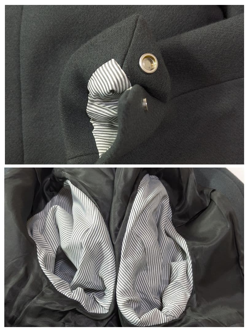 超高級★美品ユナイテッドトウキョウ　S140　チェスターコート　ブルーグレー　S