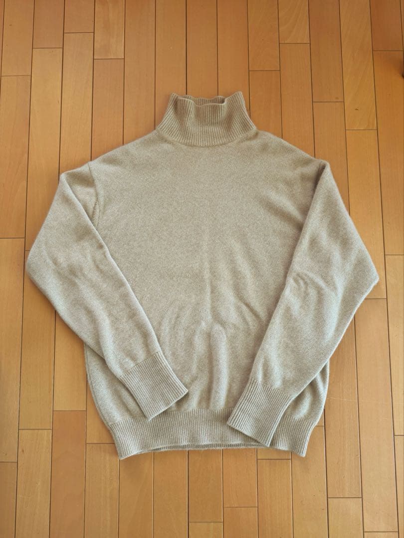 HERILL GCゴールデンキャッシュカシミアタートルニット　size3