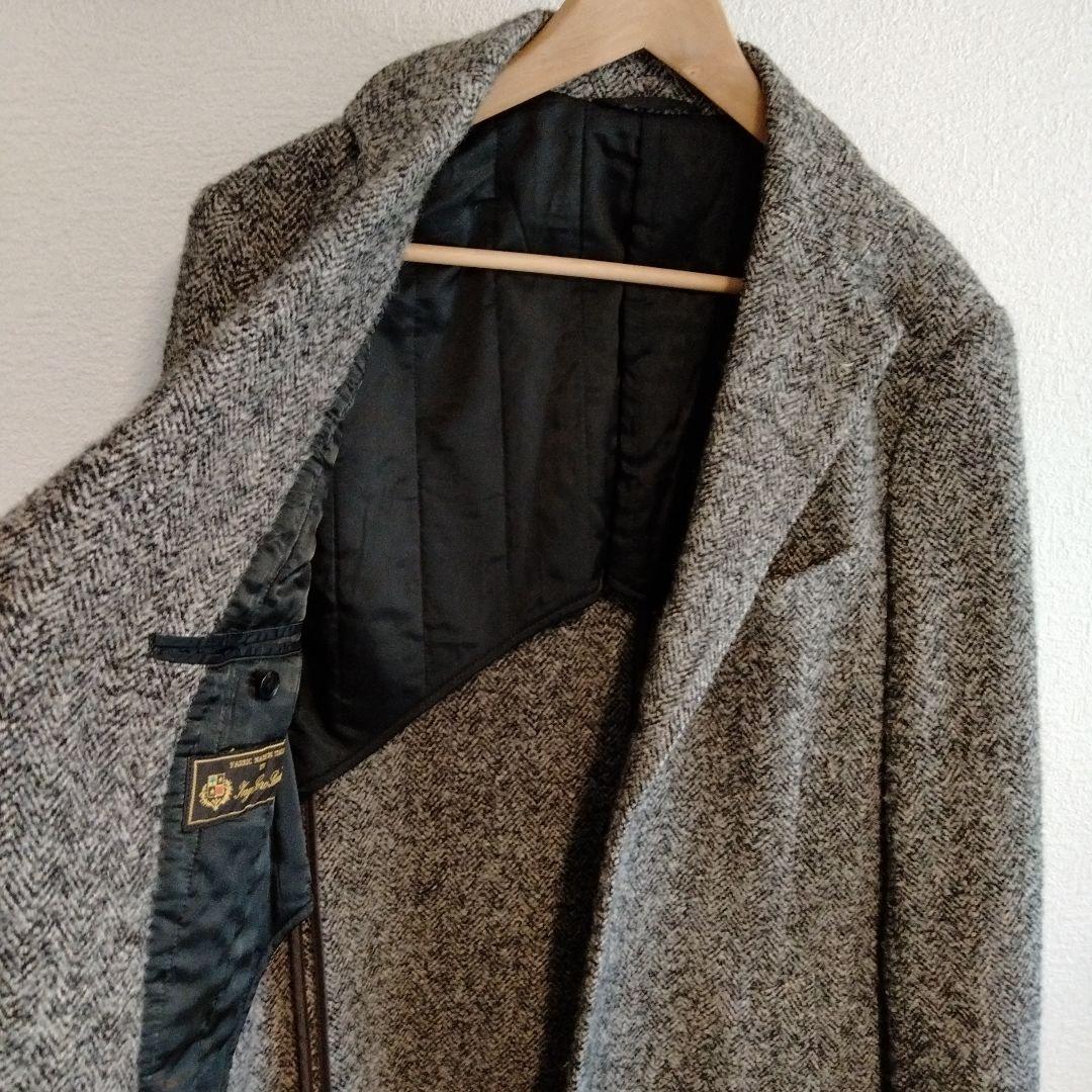 ユニバーサルランゲージ ロロピアーナ チェスターコート ヘリンボーン