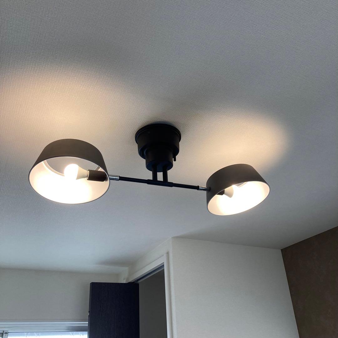 エルックス 2灯シーリングライト カピエンテ ヴィンテージシルバー