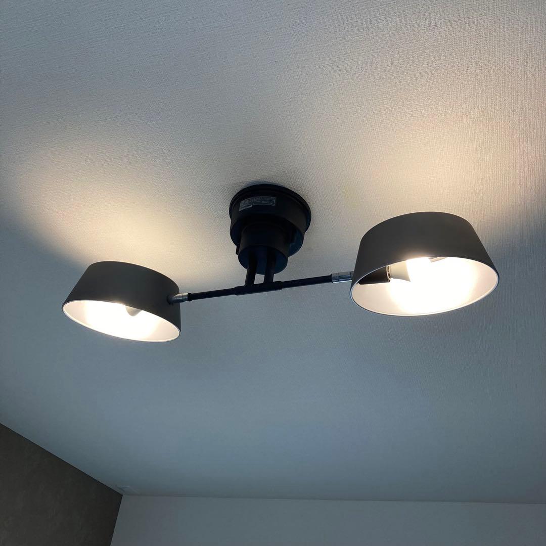 エルックス 2灯シーリングライト カピエンテ ヴィンテージシルバー