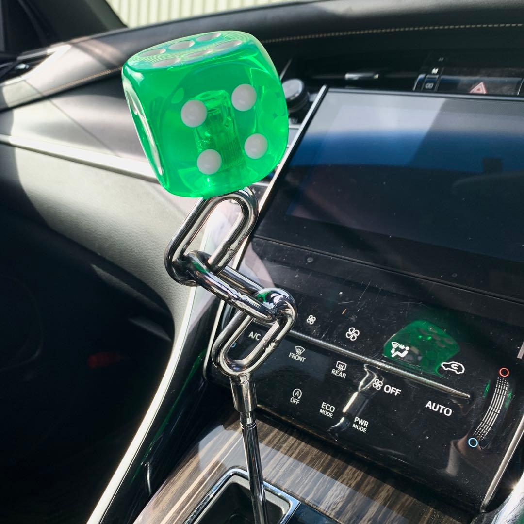 極太雷ステンレスチェーンシフトノブ ワンオフ ハイエース 軽トラVIP