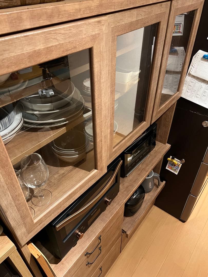 【2月限定出品】LOWYA ロウヤ 食器棚 キッチン収納 国産