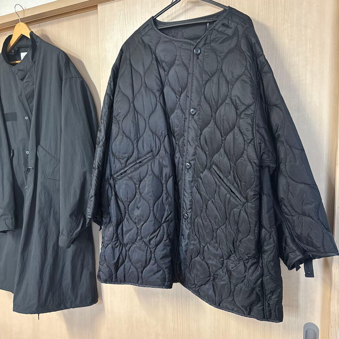 黒 モッズコート フロントポケット付き FREAK'S STORE