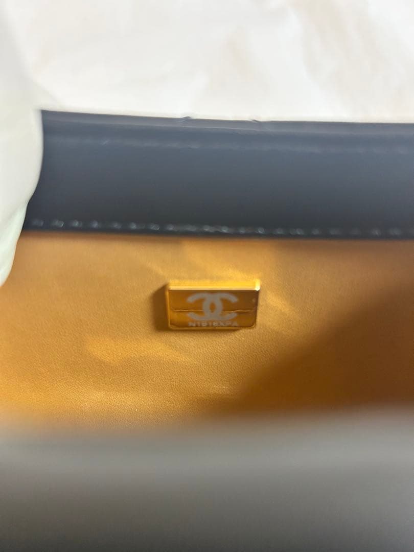 CHANEL ノベルティ ミニショルダーバッグ パールチェーン 黒