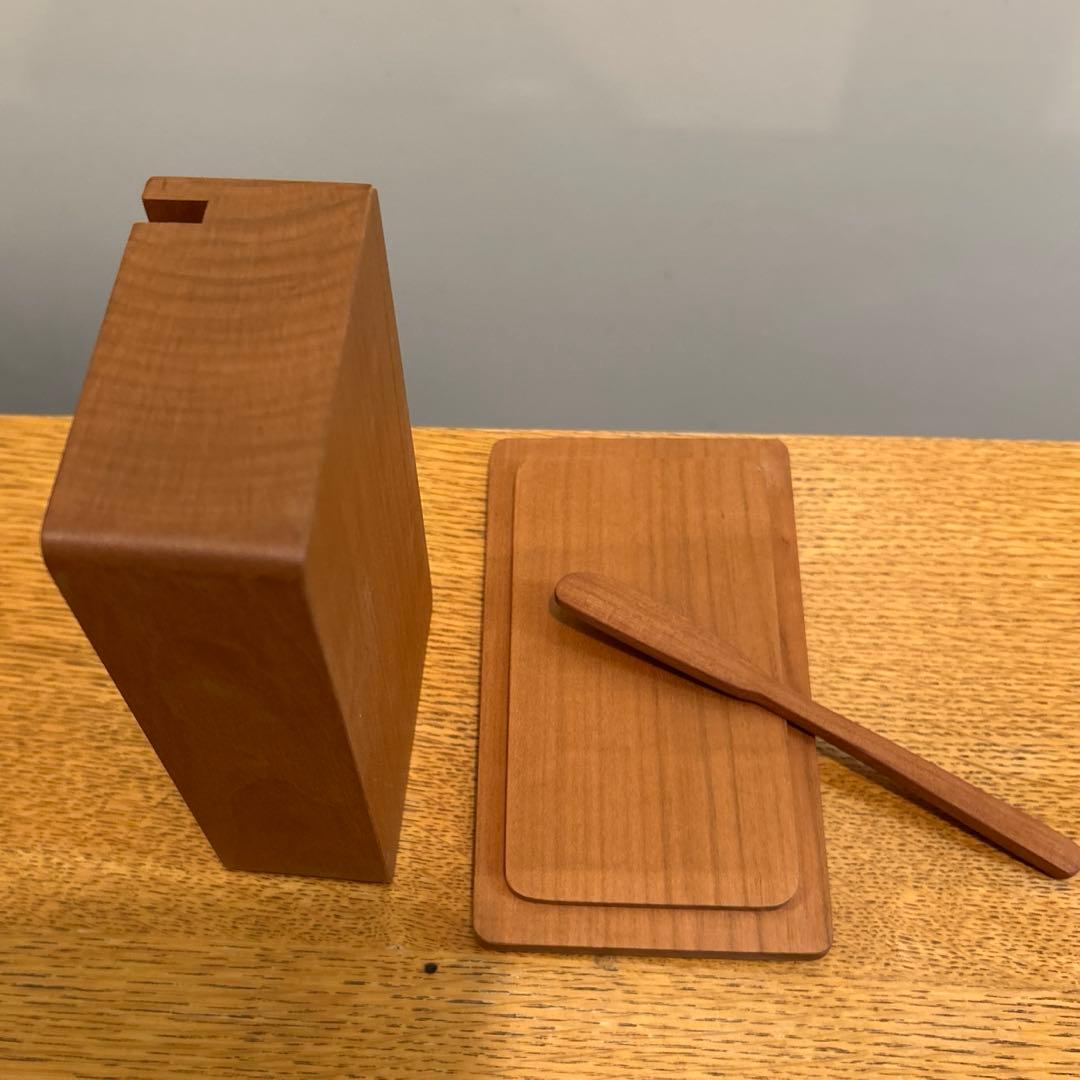 三谷龍二作　バターケース　未使用