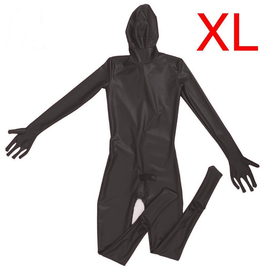 XL♡ラテックス ラバースーツ 全身タイツ コスプレ 手袋ソックスマスク