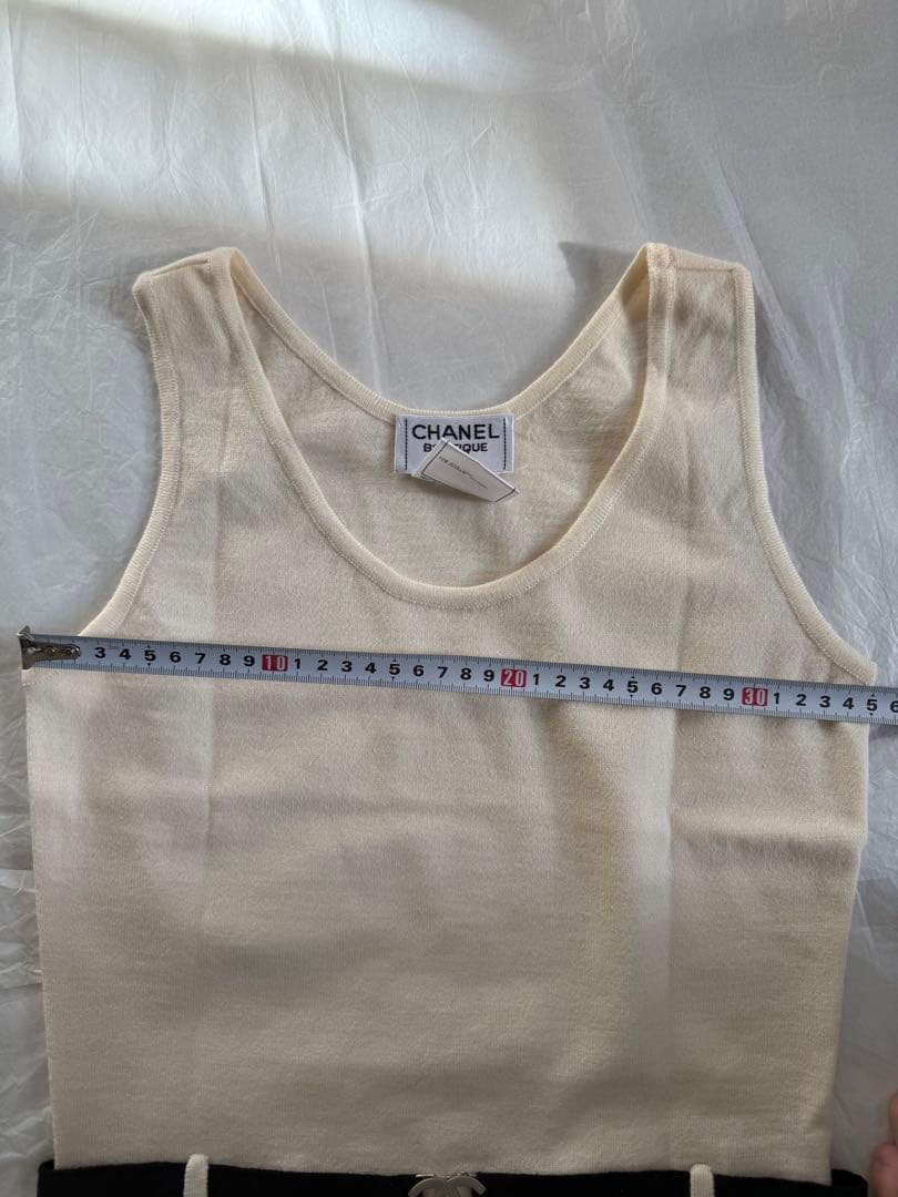 CHANEL オールインワン サイズ38 アイボリー・ブラック