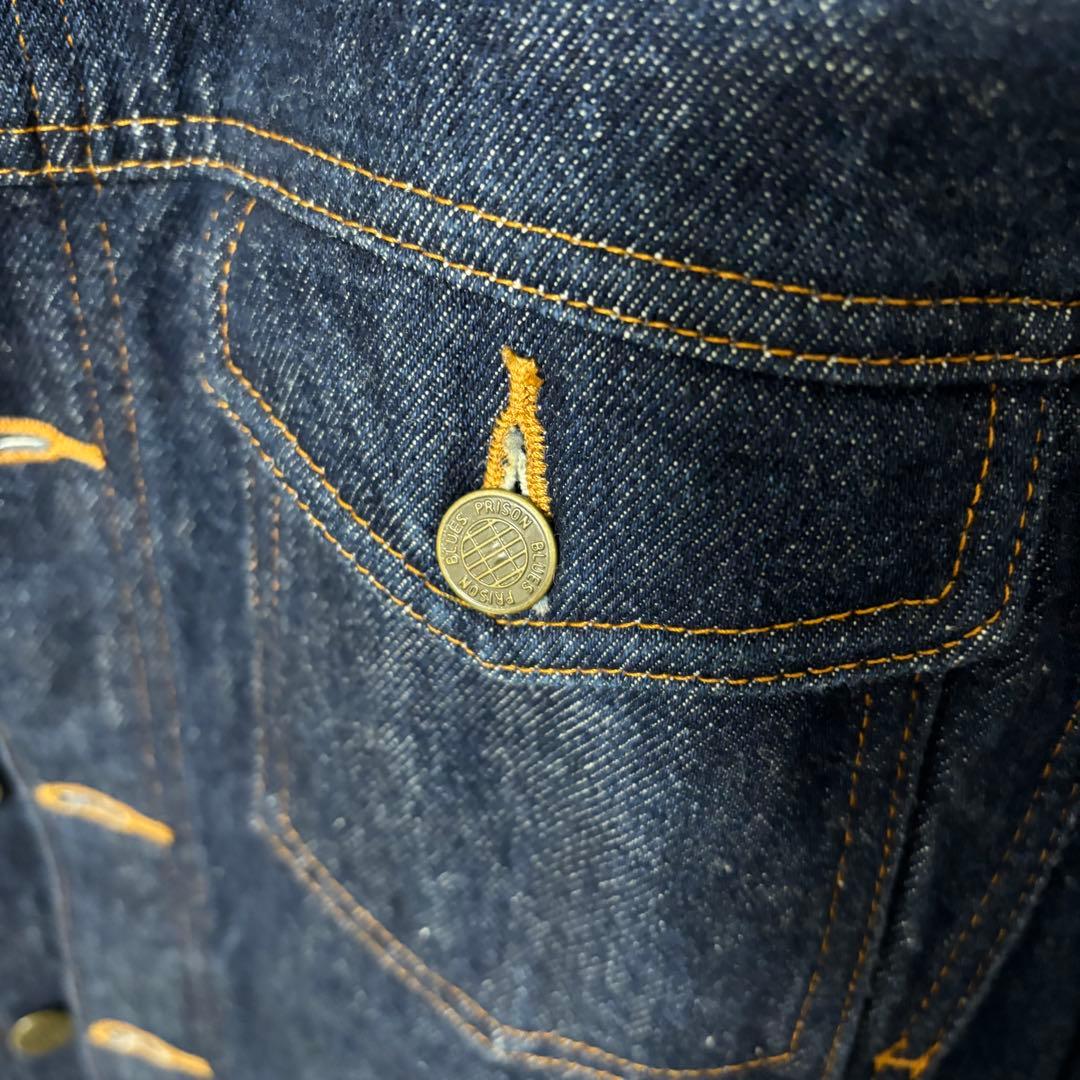 値下げ　プリズンブルース ダークブルー デニムジャケット